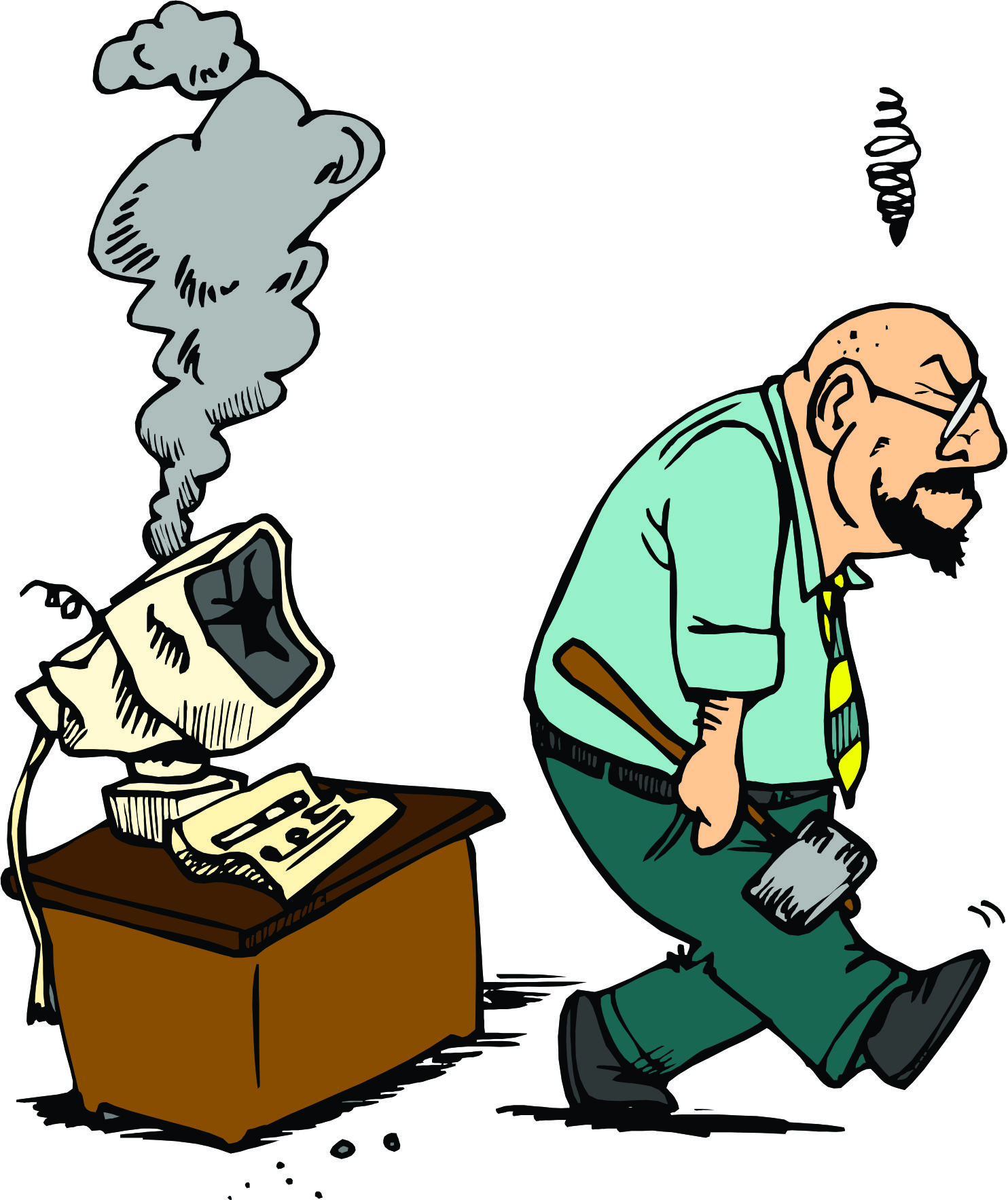 1484x1767 Stressed Cartoon Clipart