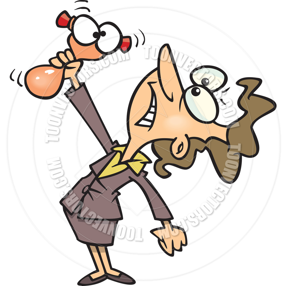 940x940 Cartoon Businesswoman With Stress Toy By Ron Leishman Toon