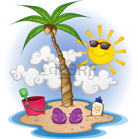 448x450 Island Paradise Cartoon Royalty Free Cliparts, Vectors, And Stock
