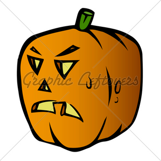 325x325 Screaming Halloween Jack O Lantern Pumpkin Head Cartoon V Gl