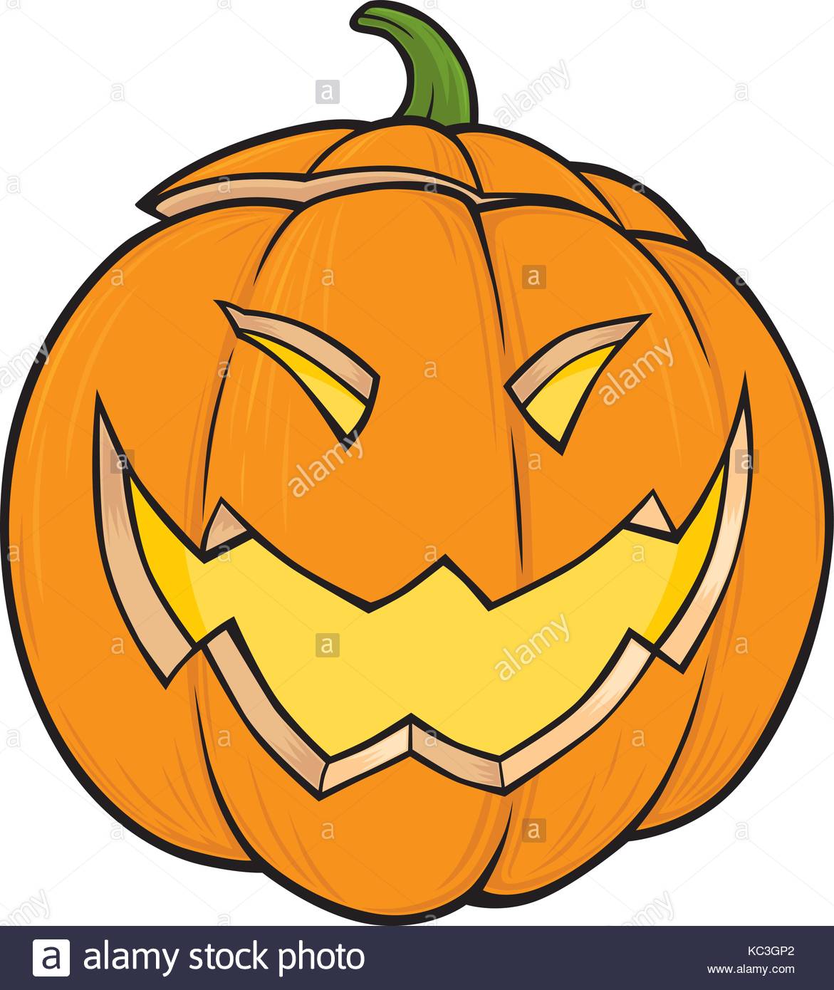 1171x1390 Vector Cartoon Of Jack O'Lantern With Menacing Smile Stock Vector