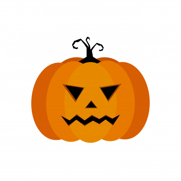 626x626 Cartoon Vector Illustration Of A Jack O Lantern Pumpkin Curved