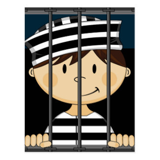 324x324 Jail Cartoon Postcards Zazzle