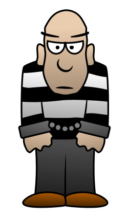 250x426 This Cartoon Prisoner Doesn'T Seem Quite Happy To Be In Prison