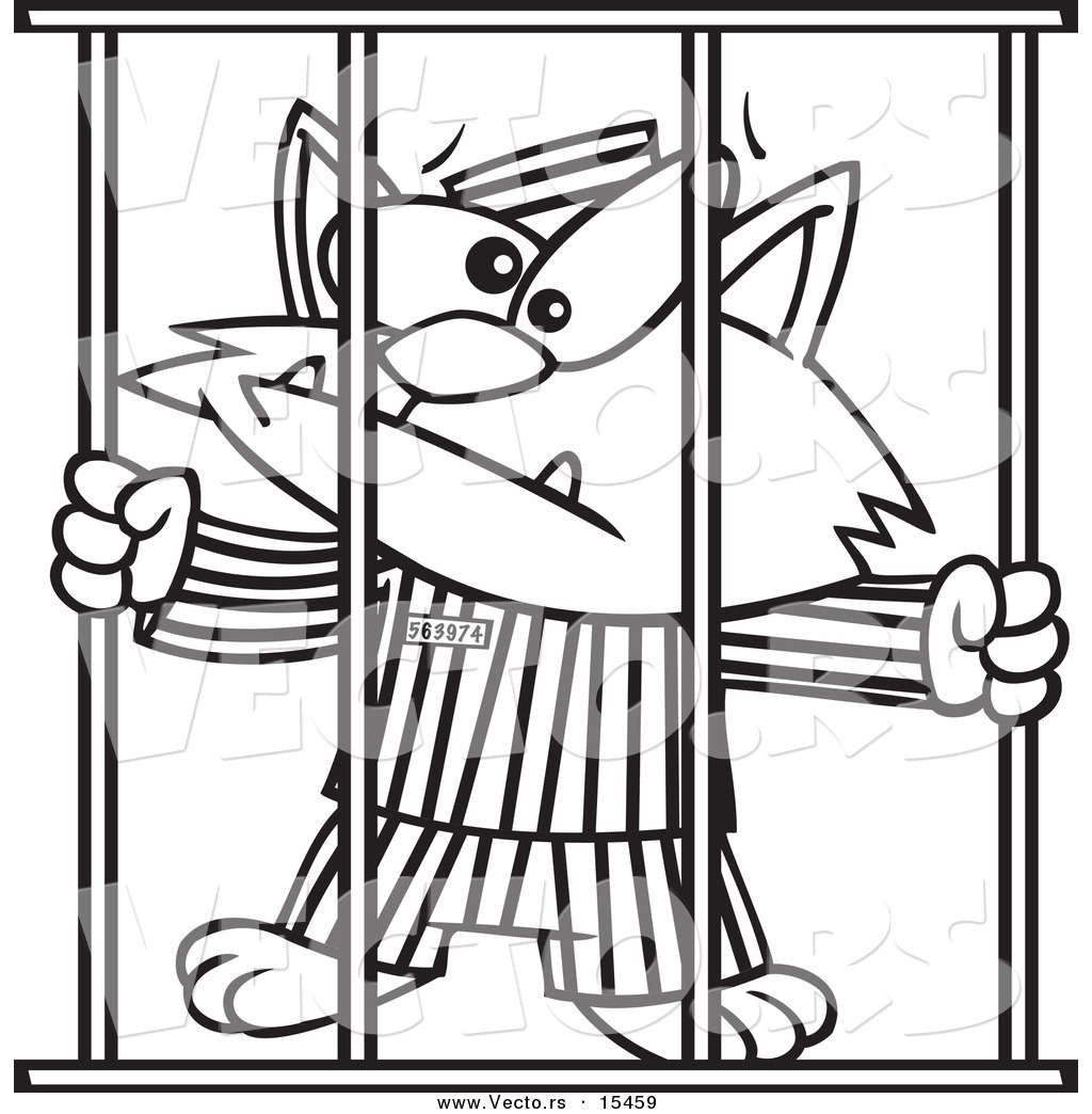 1024x1044 Clipart Of Outline Person In Jail