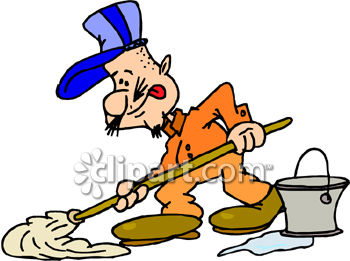350x261 Cartoon Janitor Clip Art