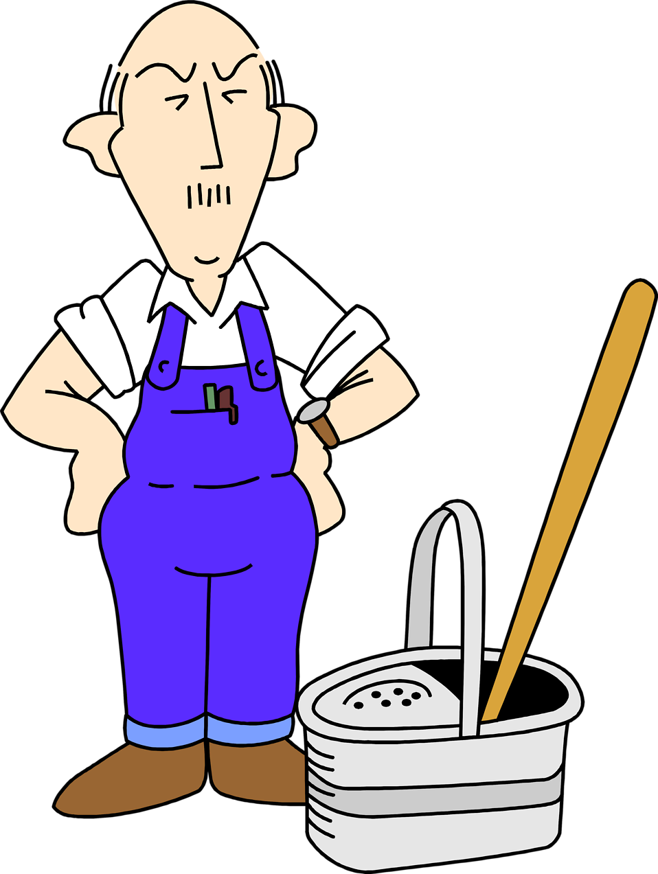 Cartoon Janitor Clipart | Free download on ClipArtMag