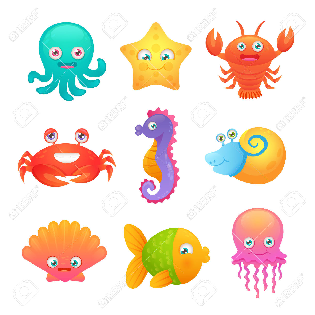 1300x1300 Sea Life Clipart Jellyfish