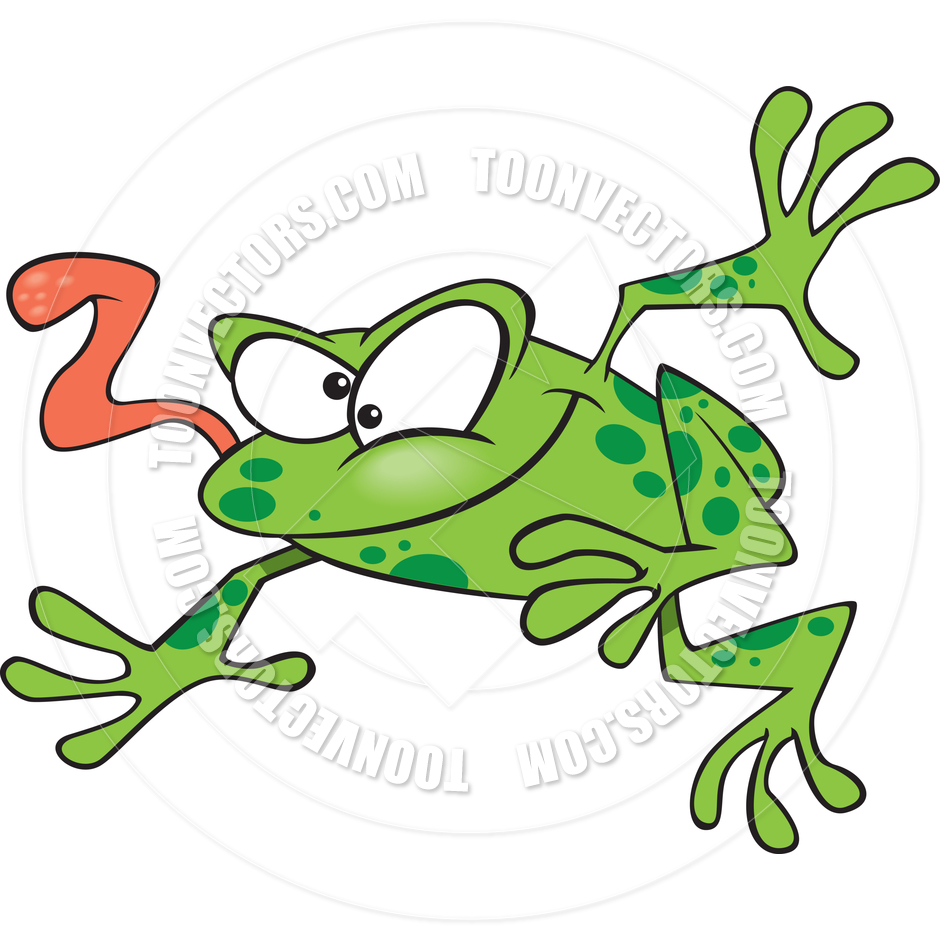 940x940 Cartoon Jumping Frog By Ron Leishman Toon Vectors Eps