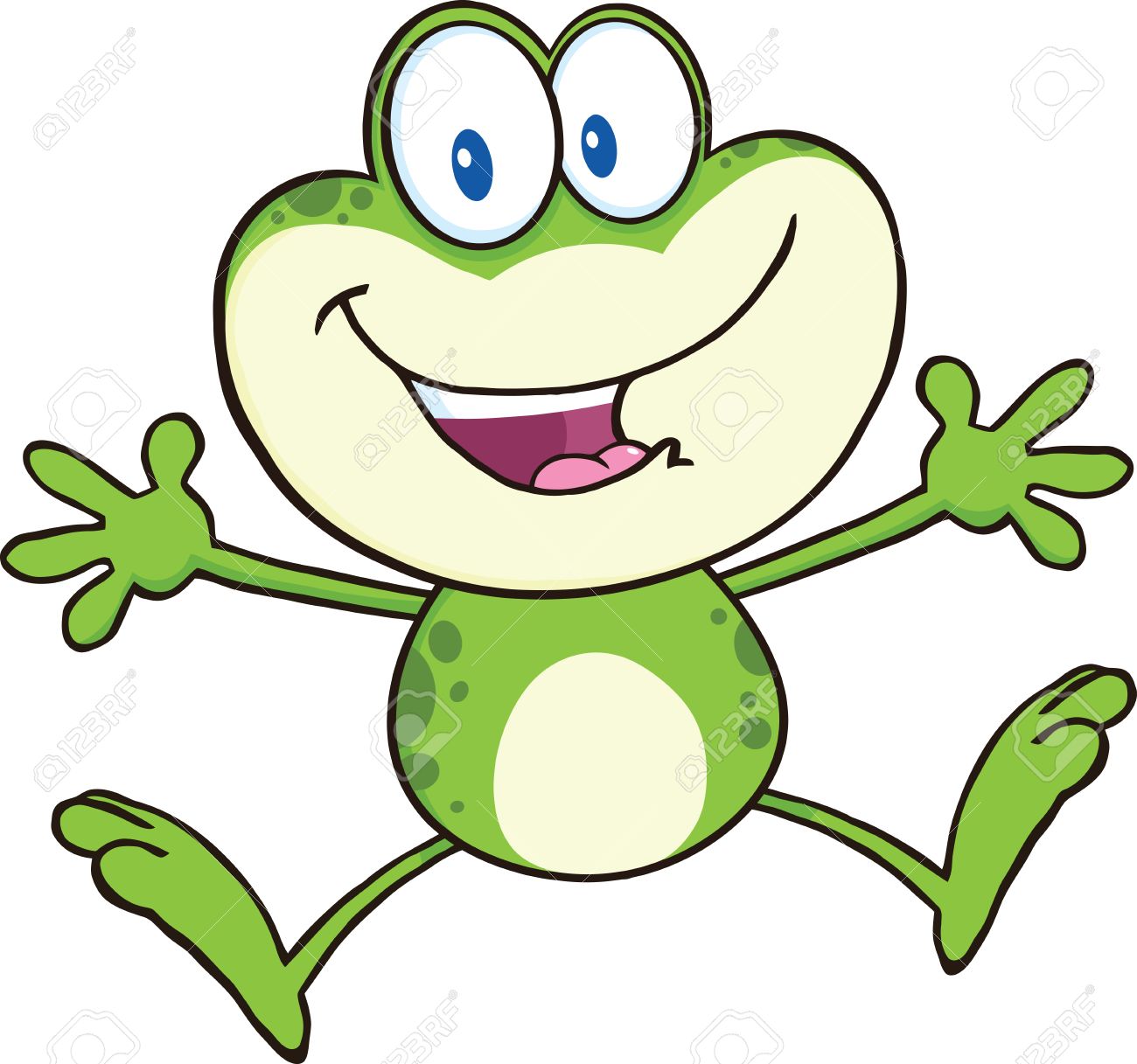 Cartoon Jumping Frog | Free download on ClipArtMag