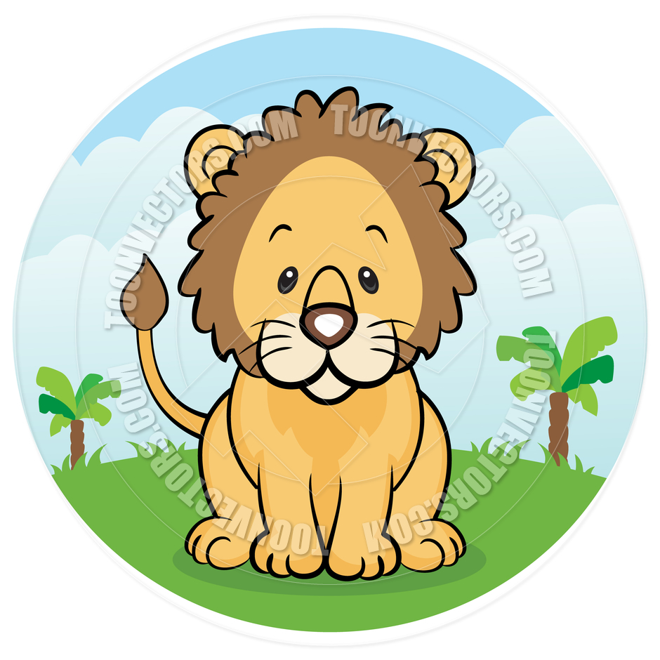 940x940 Cartoon Friendly Lion In The Jungle By Cartoongalleria Toon