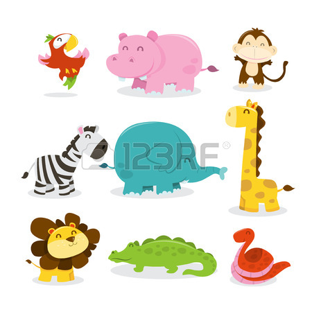 Cartoon Jungle Animals Clipart | Free download on ClipArtMag