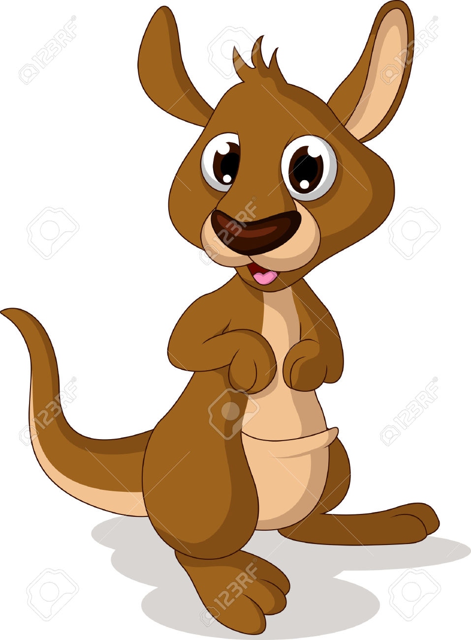 957x1300 Drawn Kangaroo Animated
