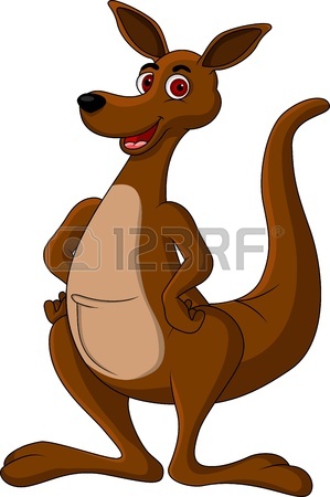 299x450 Kangaroo Cartoon With Baby Royalty Free Cliparts, Vectors,