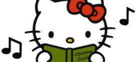 272x125 Christmas Hello Kitty Cartoon Character Clipart Image 3