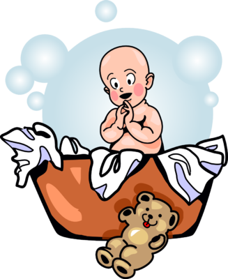 327x400 Image Laundry Basket Baby Baby Clip Art