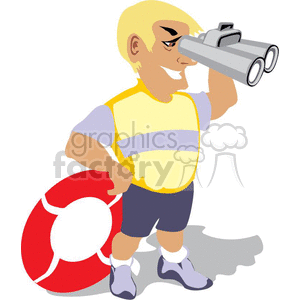 Cartoon Lifeguard Clipart