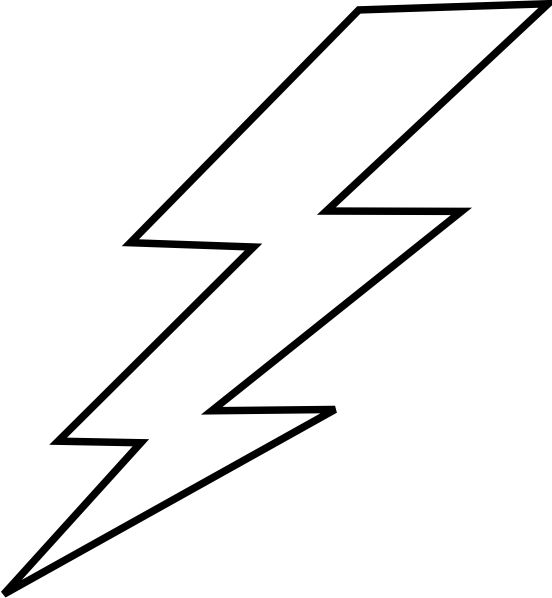 552x598 Drawn Lightning Lighting Bolt