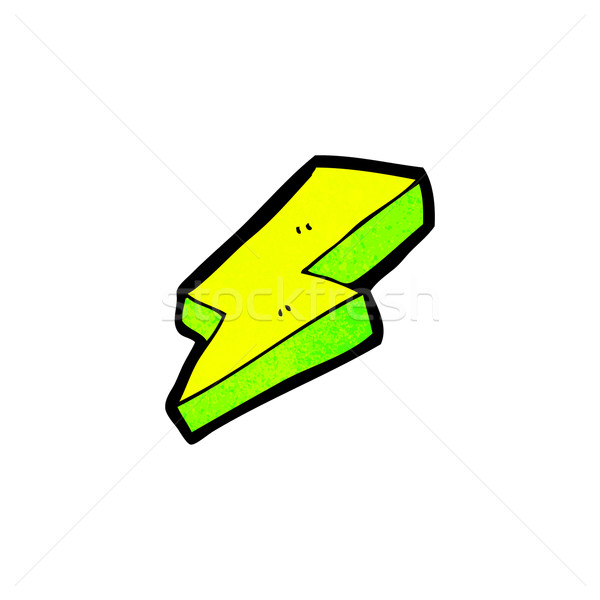 600x600 Lightning Bolt Symbol Cartoon Vector Illustration
