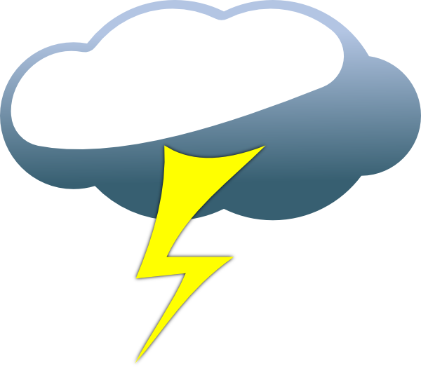 600x525 Lightning Cloud Clip Art