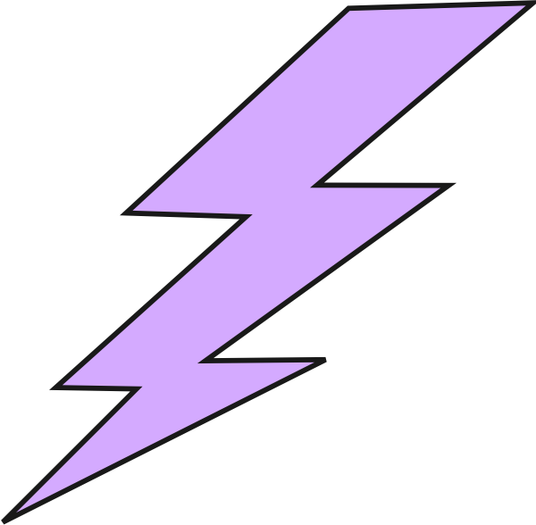 600x588 Cartoon Lightning Bolt Clipart