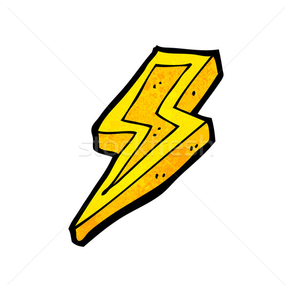 600x600 Cartoon Lightning Bolt Vector Illustration Lineartestpilot