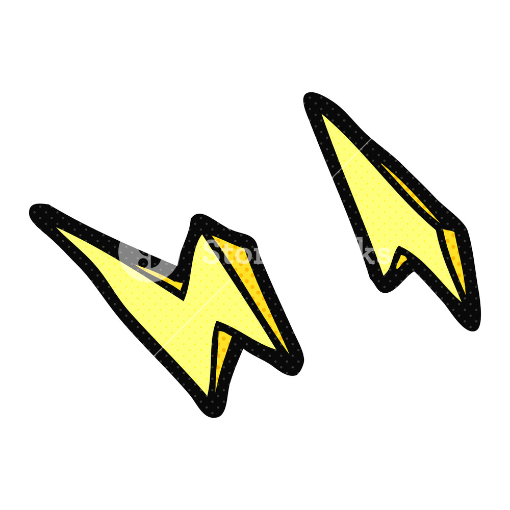 1000x1000 Freehand Drawn Cartoon Lightning Bolt Doodles Royalty Free Stock