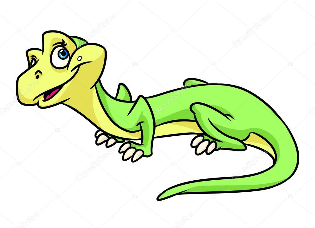1023x741 Green Funny Lizard Cartoon Stock Photo Efengai