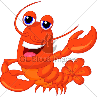 325x325 Cute Lobster Cartoon Gl Stock Images