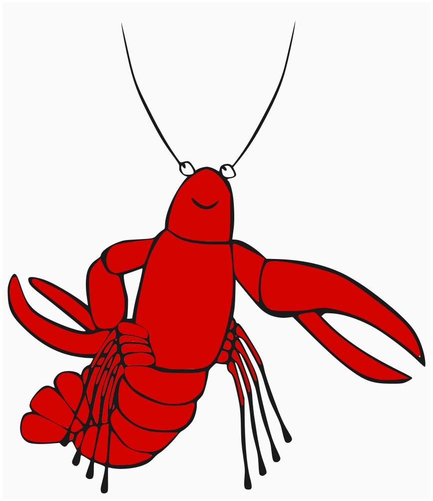 867x1004 Lobster Cartoon