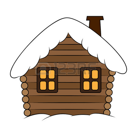 450x450 Christmas Snowglobe With Cabin Cartoon Design, Icon, Symbol