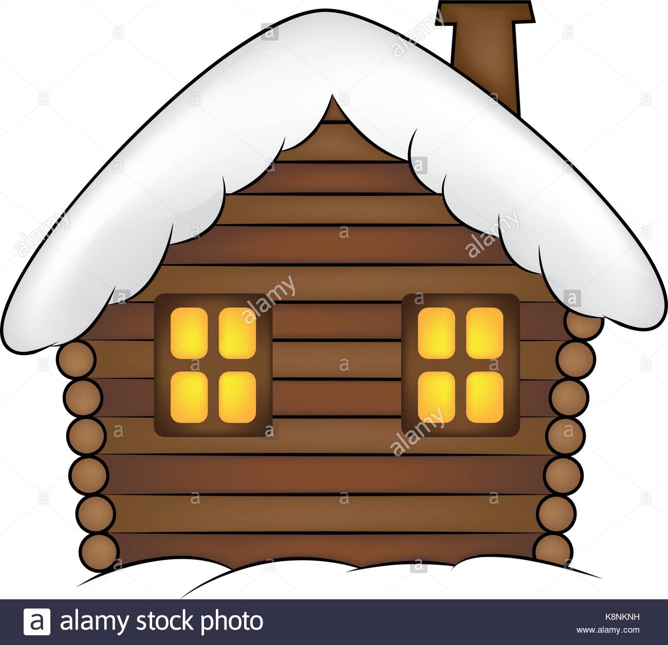 1300x1256 House With Snow Cartoon Illustration. Winter Snowy Christmas Home