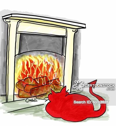 400x434 Log Fire Cartoons And Comics