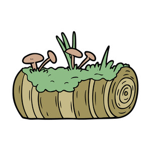 300x300 Cartoon Wild Mushrooms Royalty Free Stock Image
