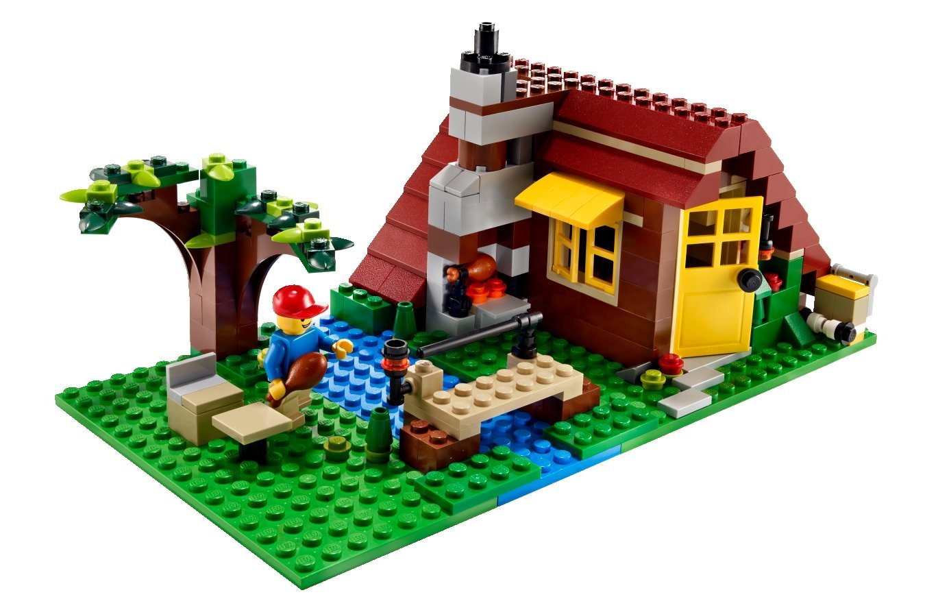1350x890 Lego Creator 5766 Log Cabin Amazon.co.uk Toys Amp Games