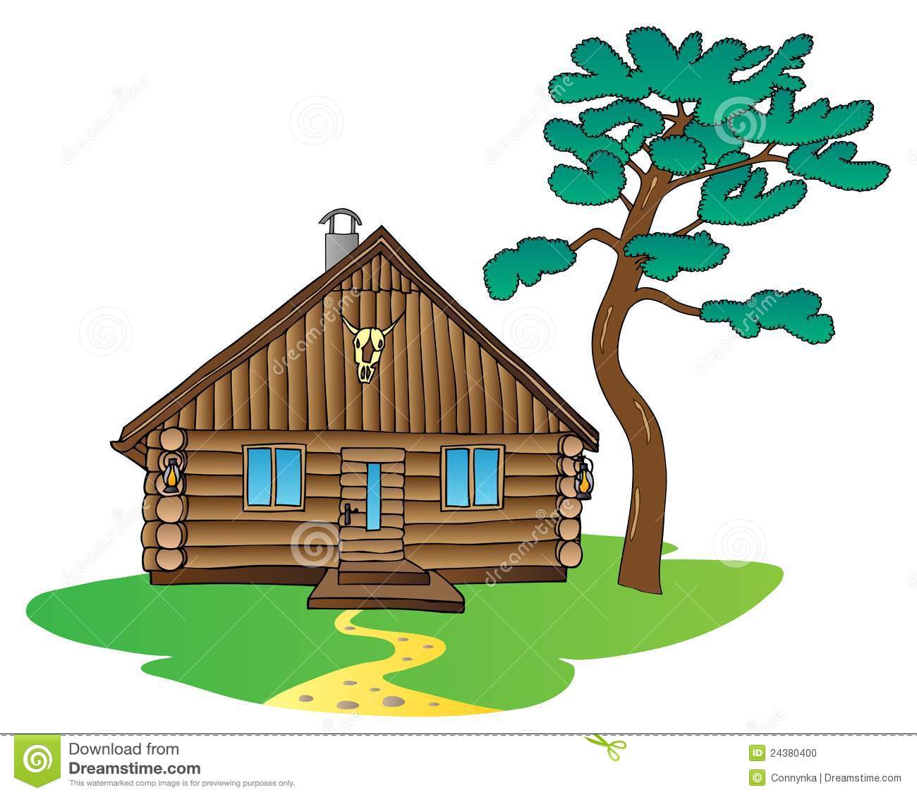 1300x1130 Log Cabin Cartoon Clipart