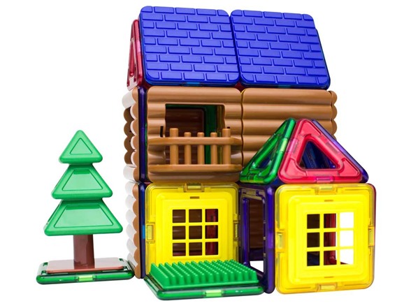 588x441 Magformers 48 Piece Log Cabin Set