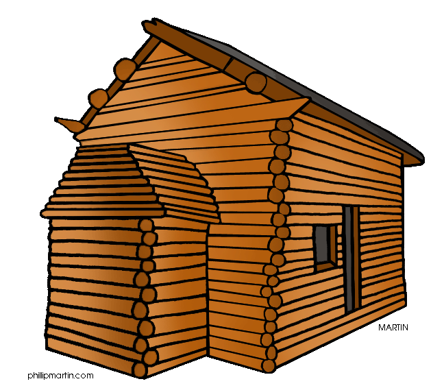 648x566 Log Cabin Cartoon Clipart
