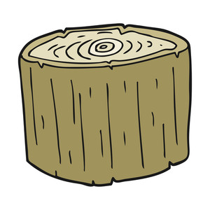300x300 Freehand Drawn Cartoon Logs Royalty Free Stock Image