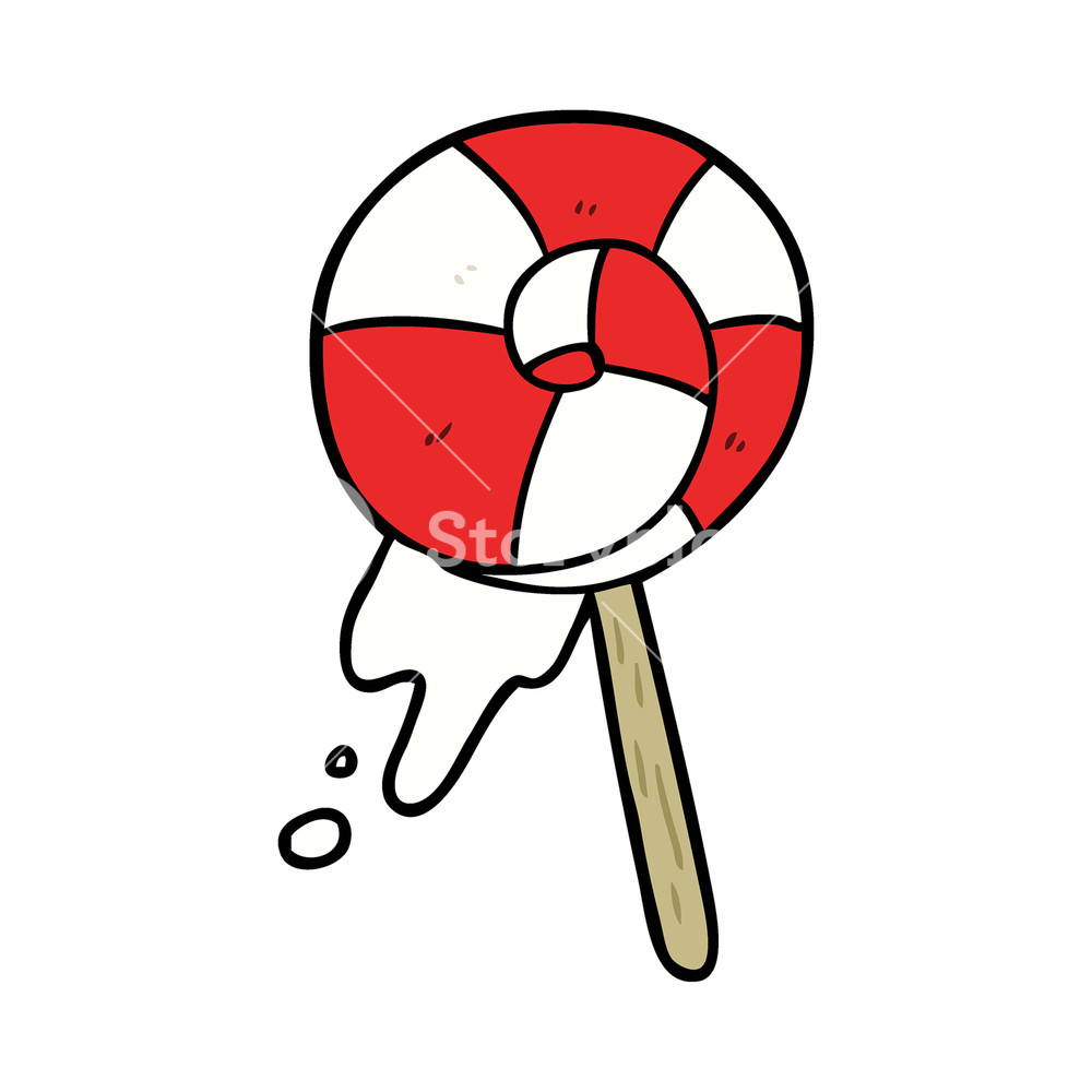 1000x1000 Cartoon Traditional Lollipop Royalty Free Stock Image