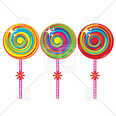 400x400 Cartoon Lollipop Royalty Free Vector Clip Art Image