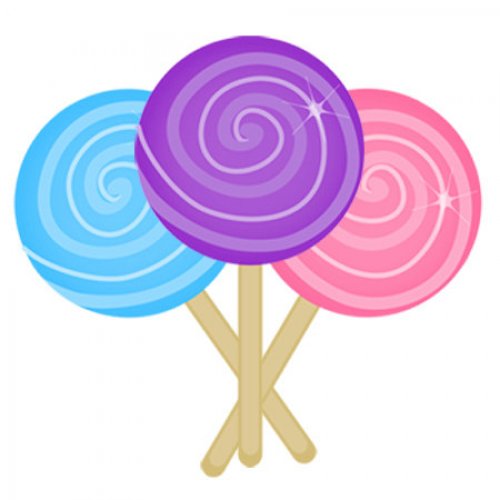 500x500 Cartoon Lollipop Clipart Image