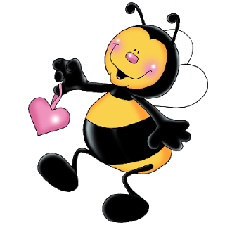 320x320 Cartoon Love Heart Valentine Bees Images Are Free To Copy For Your