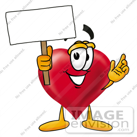 450x450 Cliprt Graphic Of Red Love Heart Cartoon Character Holding