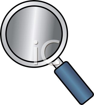 312x350 Cartoon Style Magnifying Glass
