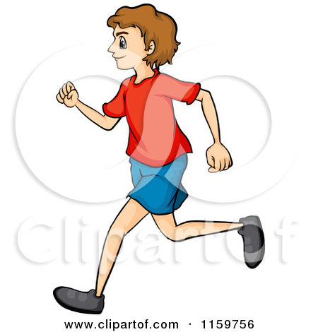 450x470 Clipart Of Man Runing