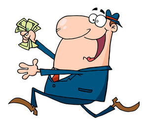 300x255 Greed Cartoon Clipart Image