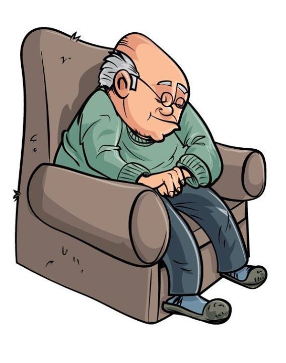 568x720 Sleeping Clipart Grandpa
