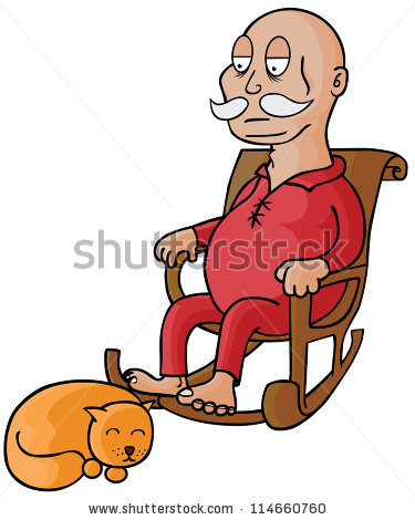 375x470 Sleeping Clipart Old Man