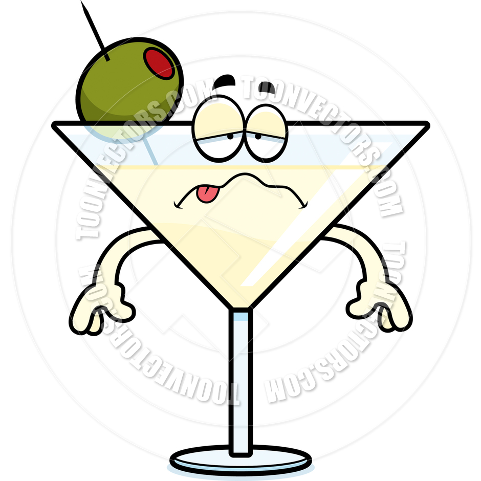 940x940 Cartoon Martini Sick By Cory Thoman Toon Vectors Eps